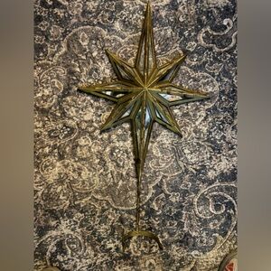 Ppttery Barn antique mirrored gold tree topper